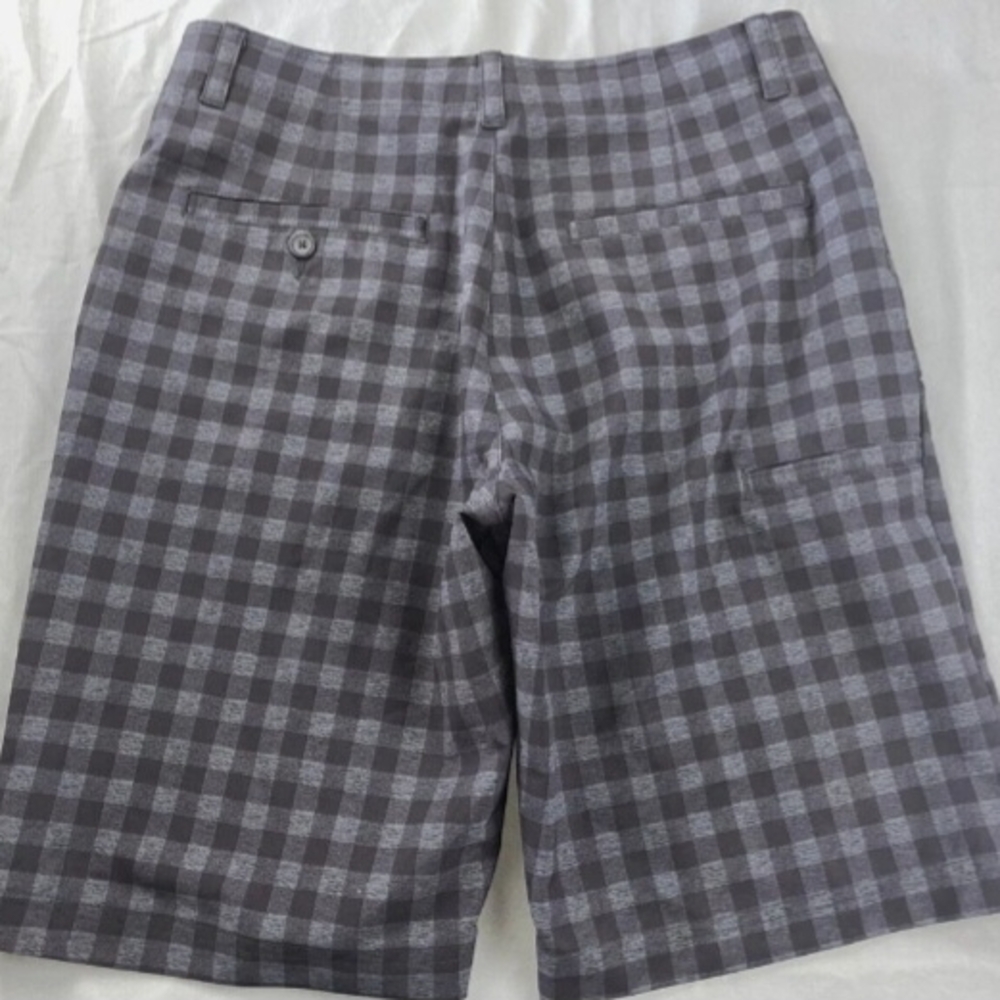 Classic Gray Checkered Men's Shorts